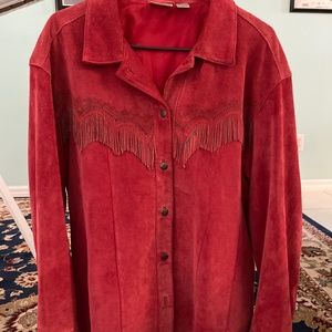 Real leather, Fringed jacket